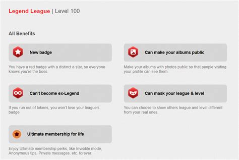 User level system explained – xHamsterLive.